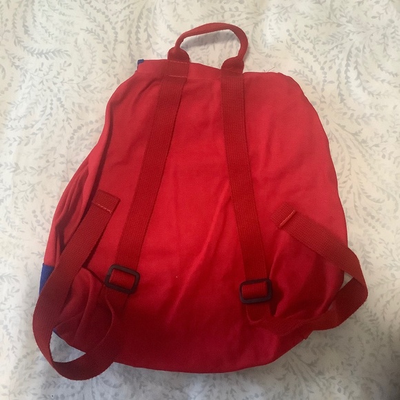 Red School Bus Fabric Backpack - Picture 3 of 4